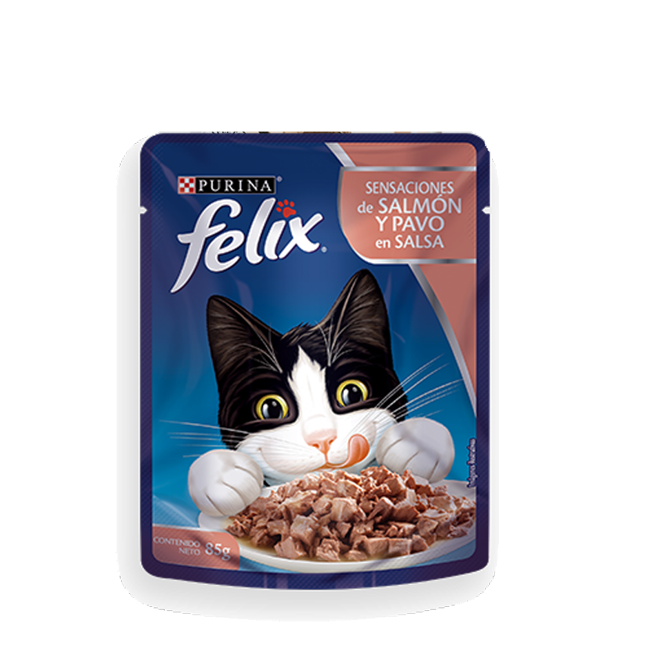 FELIX ALIMENTO HUMEDO ADULTO SALMON Y PAVO