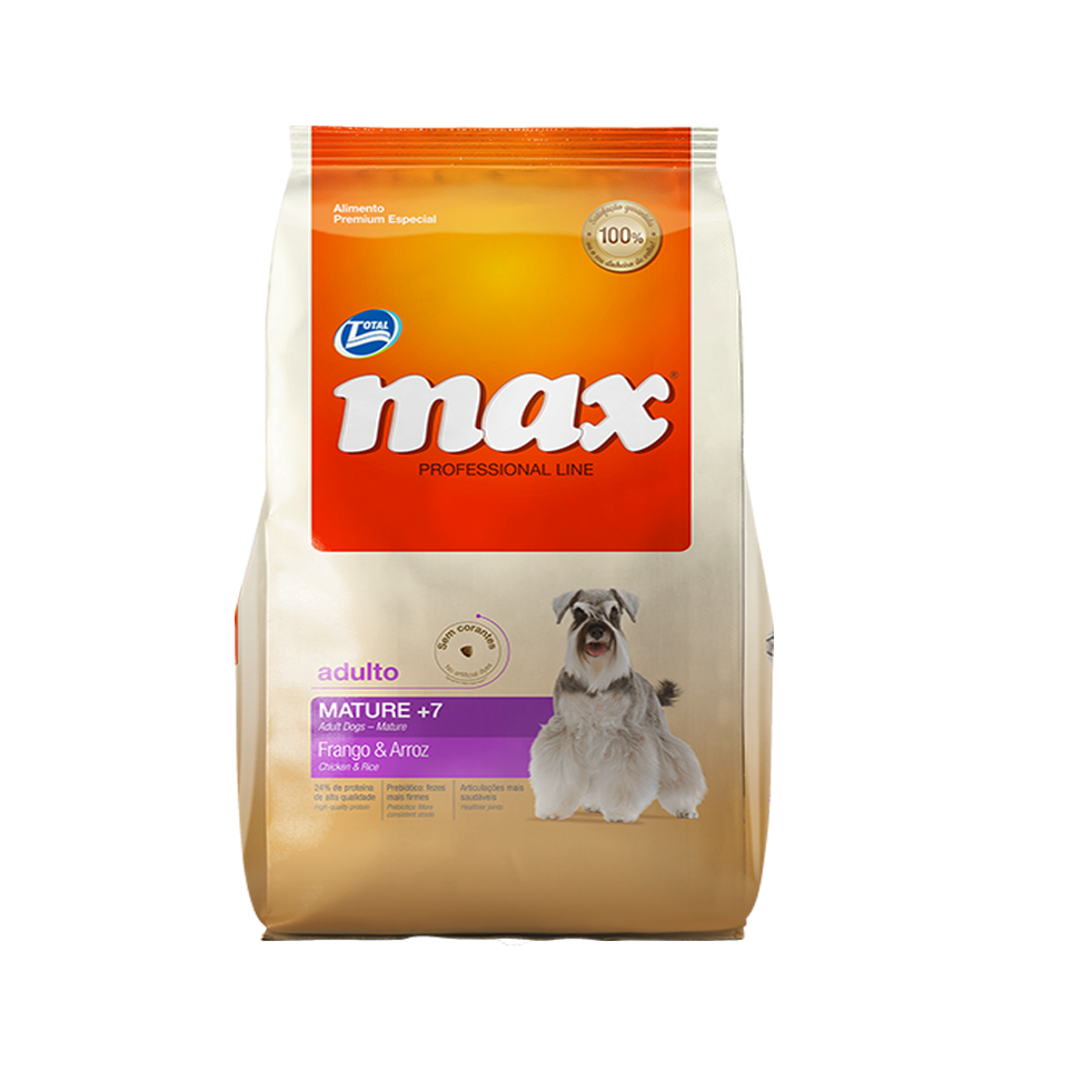MAX MATURE ADULTO 7+ FRANGO & ARROZ