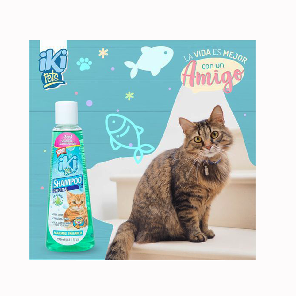 SHAMPOO 2 EN 1 PARA GATOS